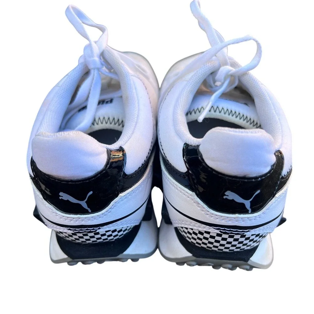Puma white black